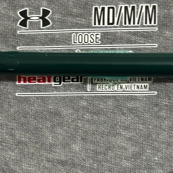 UNDER ARMOUR WOMENS COMPRESSION SHIRT TOP HEATGEAR LONG SLEEVE LOGO GRAY Sz M - Picture 3 of 4